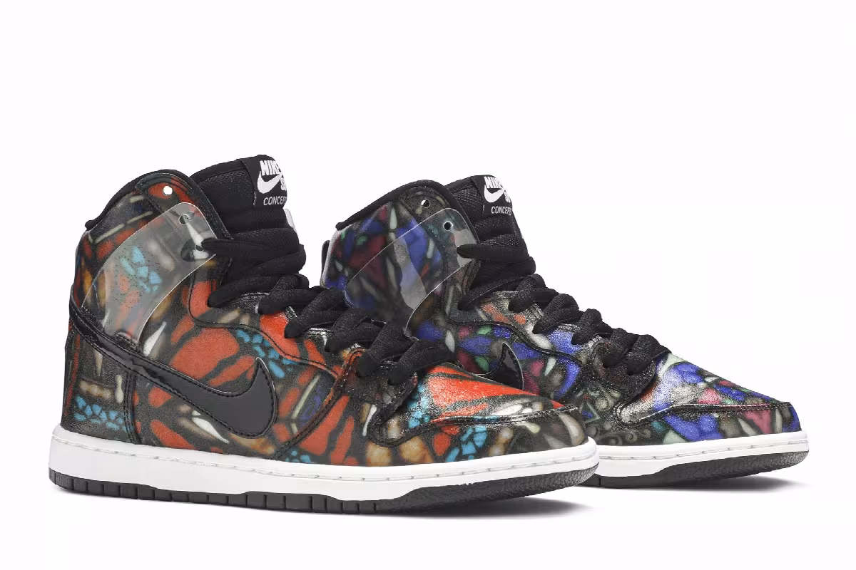 Concepts x Nike SB Dunk High Stained Glass, view 9