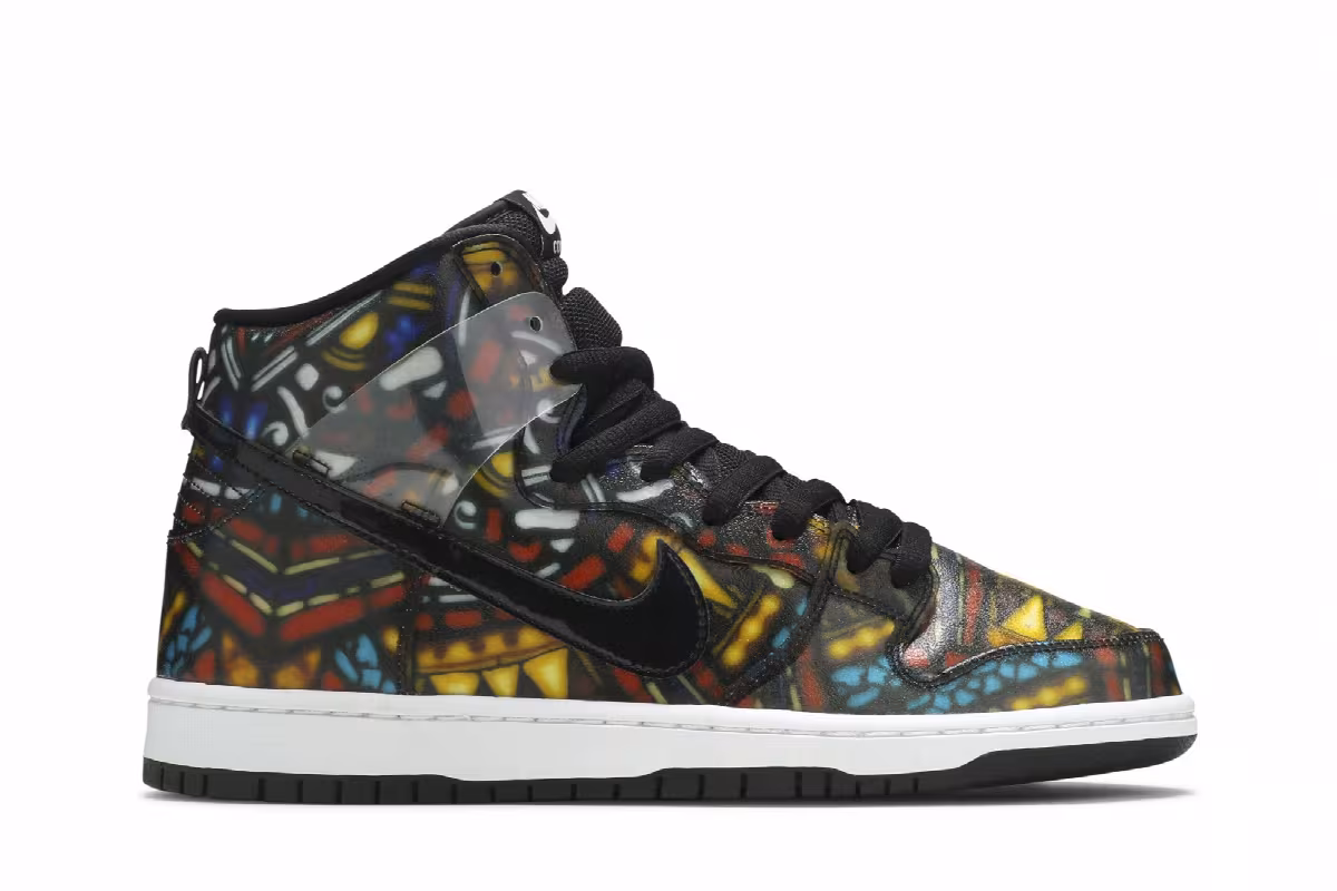 Concepts x Nike SB Dunk High Stained Glass Special Box, view 2