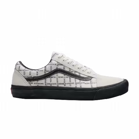 Supreme x Vans Old Skool Pro 'Logo Pattern - White'