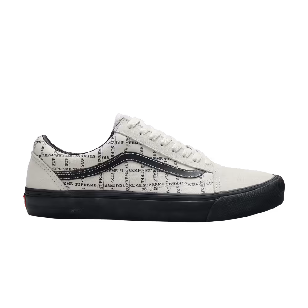 Supreme x Vans Old Skool Pro Logo Pattern - White