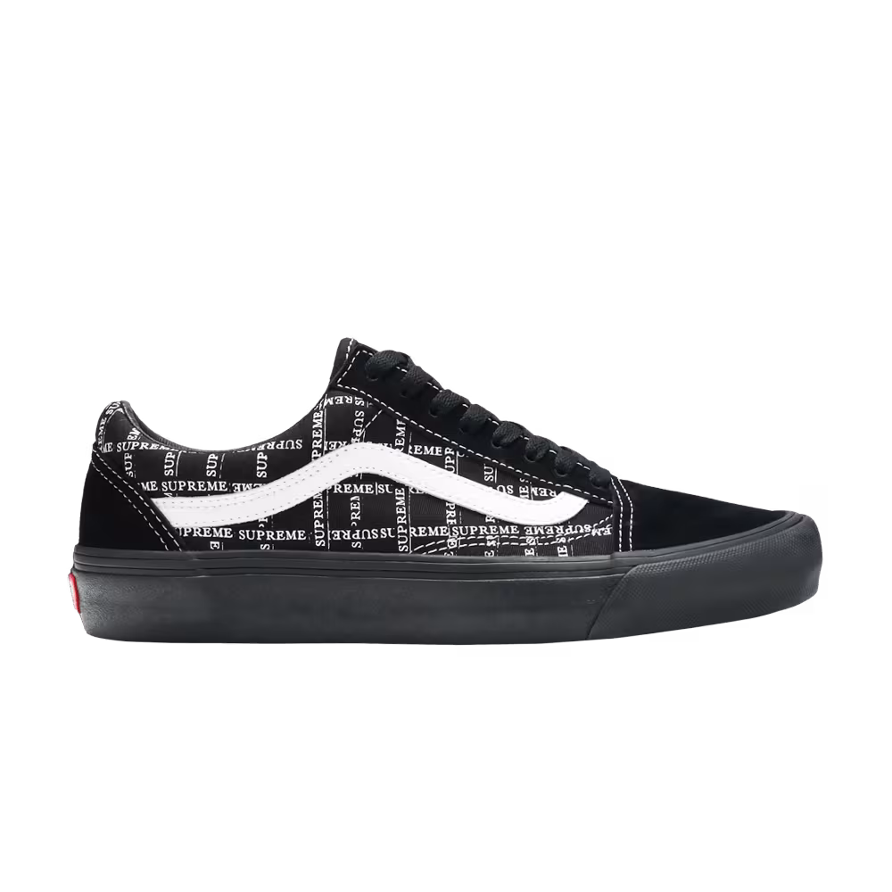 Supreme x Vans Old Skool Pro Logo Pattern - Black