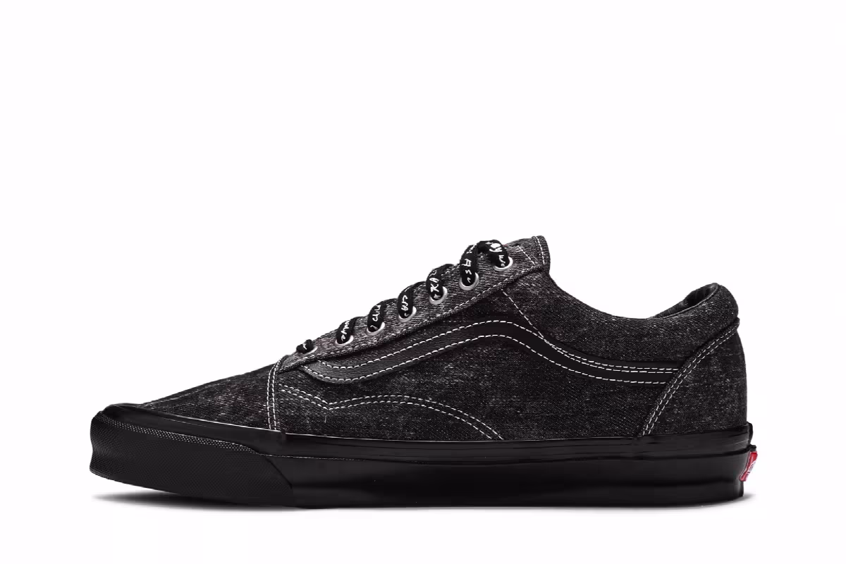Raised By Wolves x Vans OG Old Skool LX Acid Wash Denim, view 4