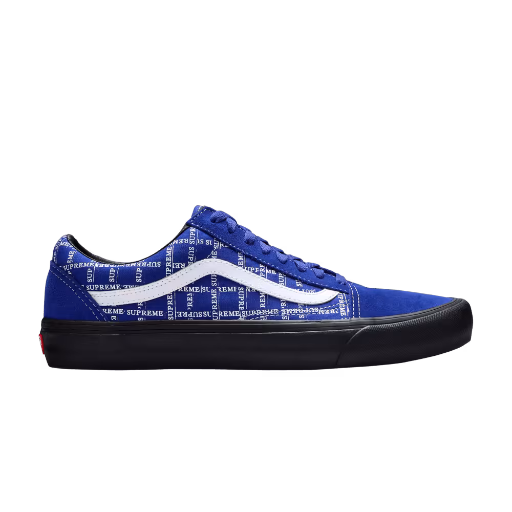 Supreme x Vans Old Skool Pro Logo Pattern - Royal