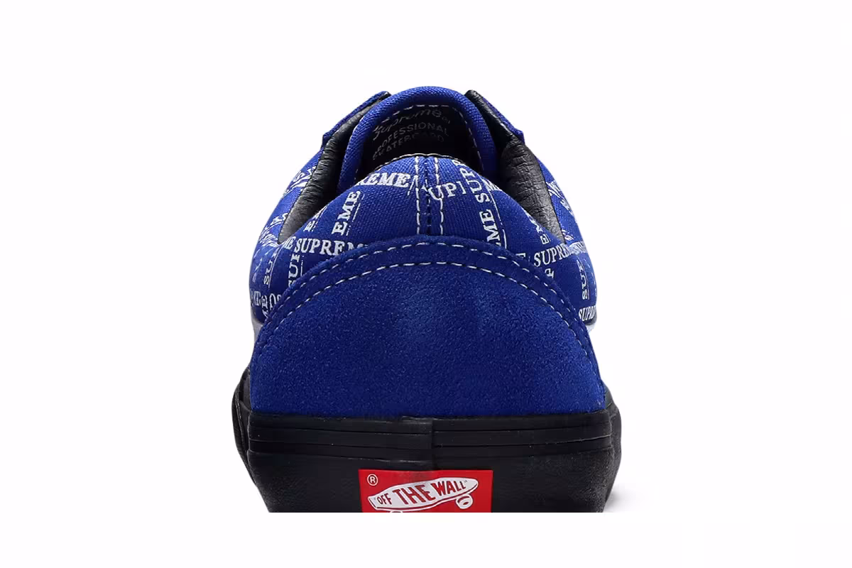 Supreme x Vans Old Skool Pro Logo Pattern - Royal, view 8