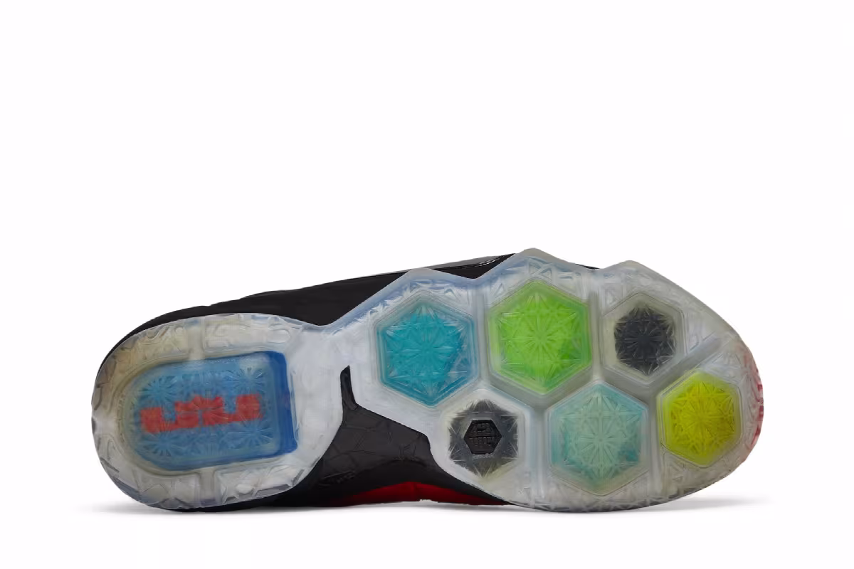 Nike LeBron 12 EXT Red Paisley, view 5