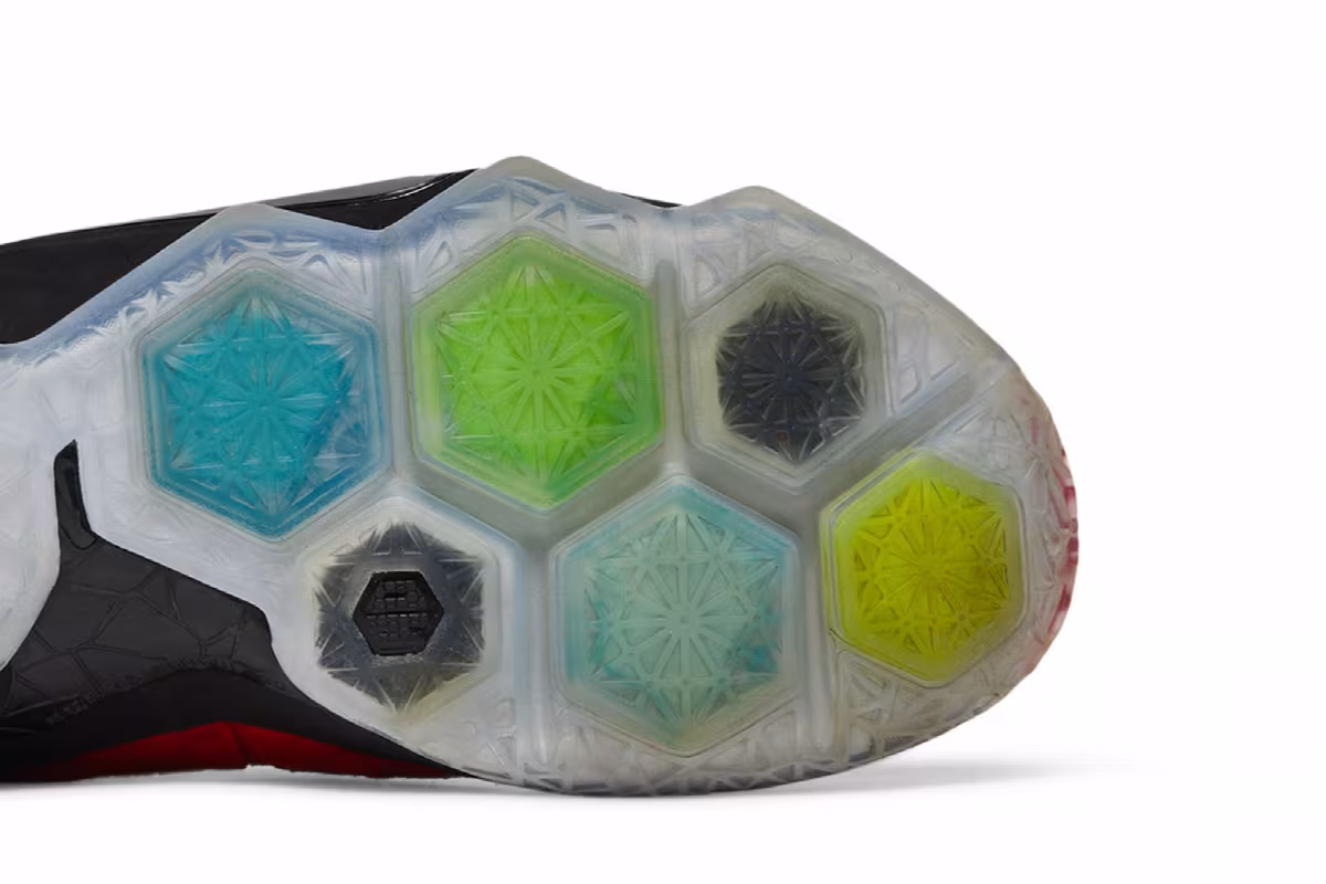 Nike LeBron 12 EXT Red Paisley, view 6