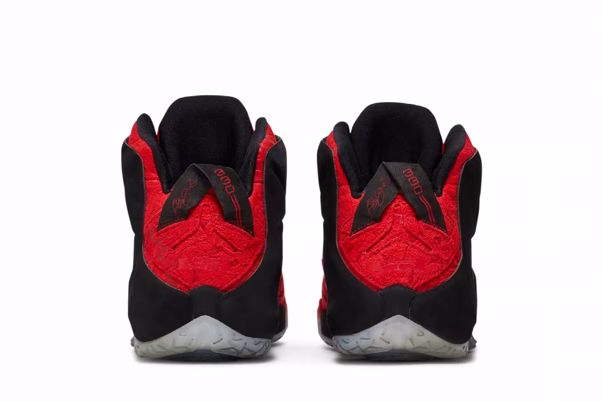 Nike LeBron 12 EXT Red Paisley, view 7
