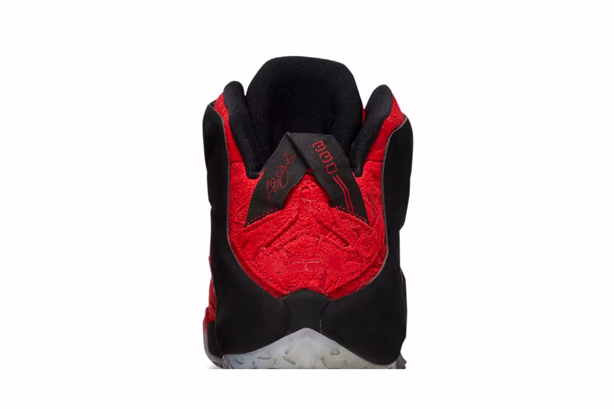Nike LeBron 12 EXT Red Paisley, view 8