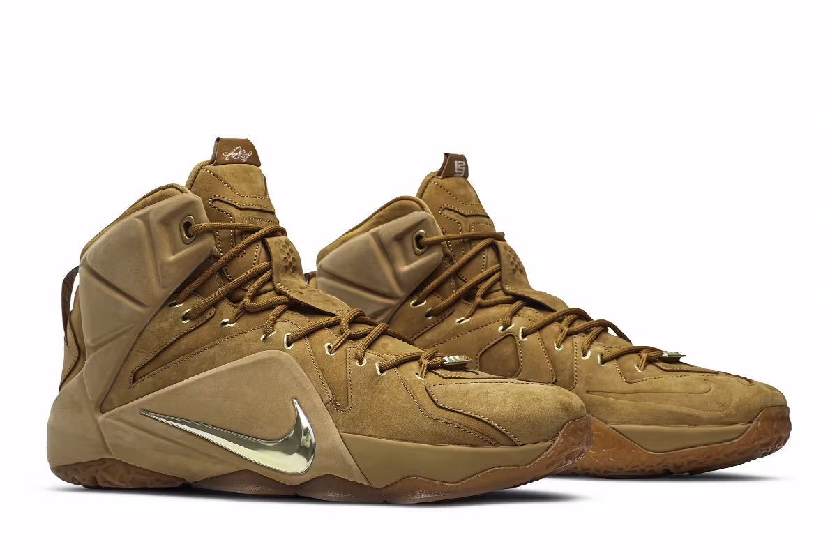 Nike LeBron 12 EXT Wheat, view 9