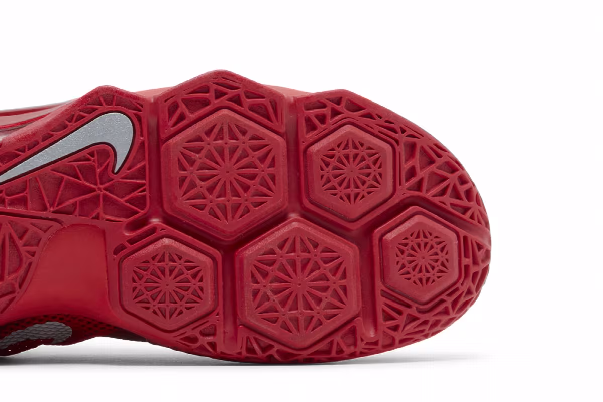 Nike LeBron 12 Low University Red, view 6