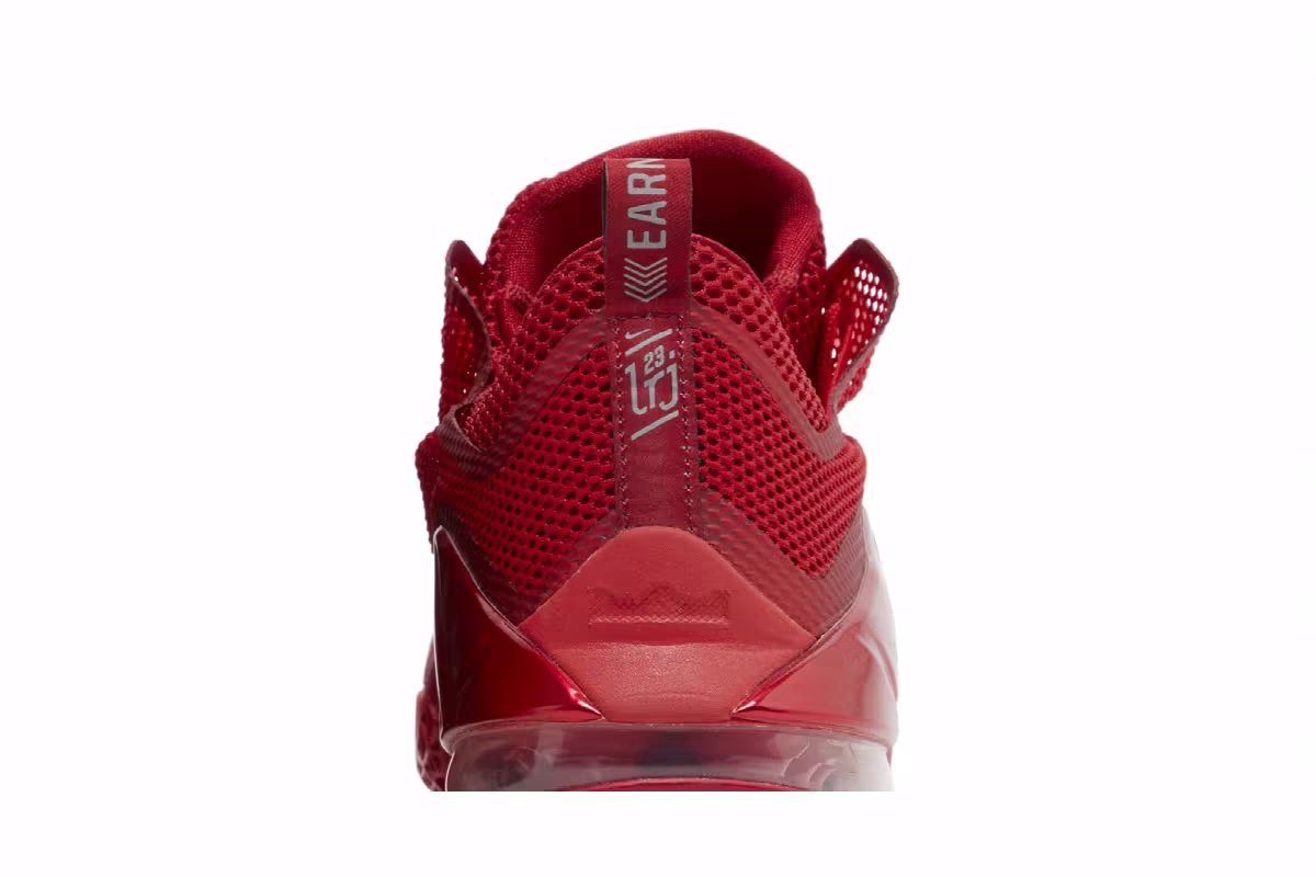Nike LeBron 12 Low University Red, view 8