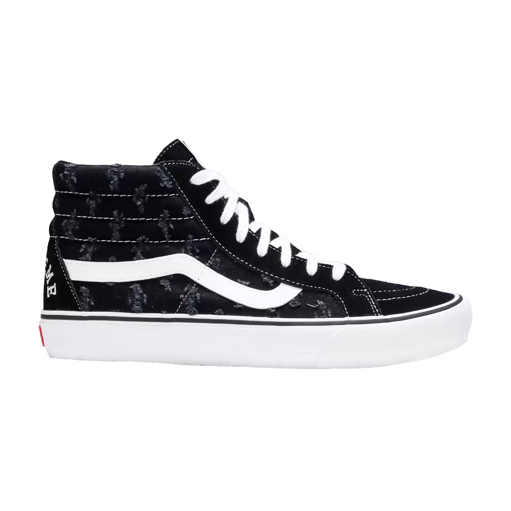 Supreme x Vans Sk8-Hi Black Hole Punch Denim