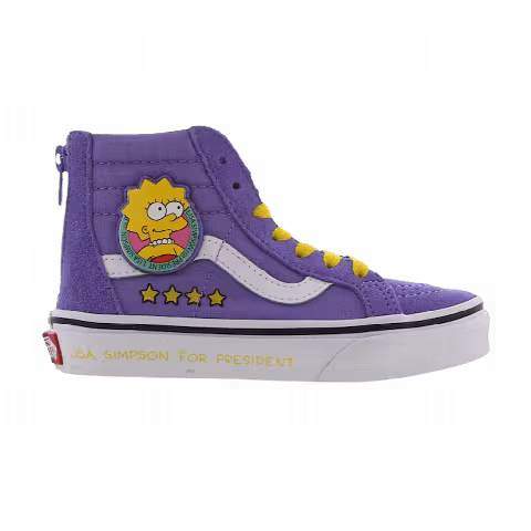 The Simpsons x Vans Sk8-Hi Zip Kids 'Lisa 4 Prez'