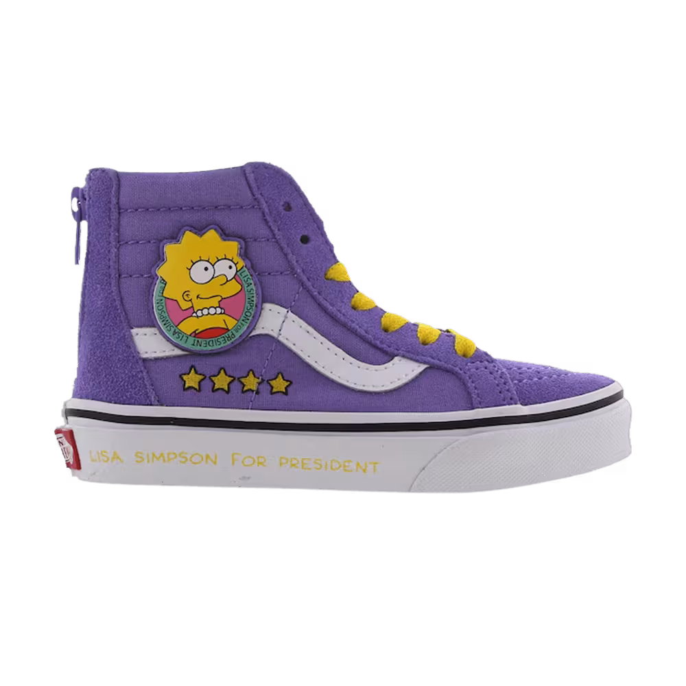 The Simpsons x Vans Sk8-Hi Zip Kids Lisa 4 Prez