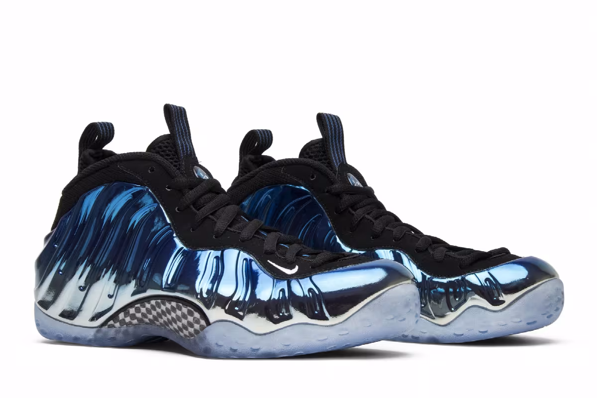 Nike Air Foamposite One PRM Blue Mirror, view 9