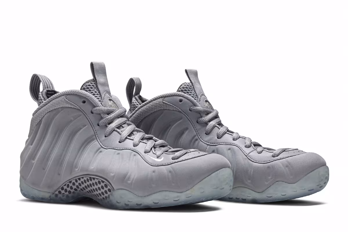 Nike Air Foamposite One PRM Wolf Grey, view 9