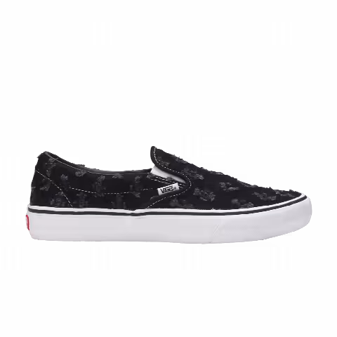 Supreme x Vans Slip-On 'Black Hole Punch Denim'