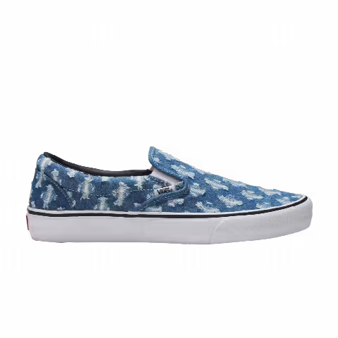 Supreme x Vans Slip-On 'Blue Hole Punch Denim'