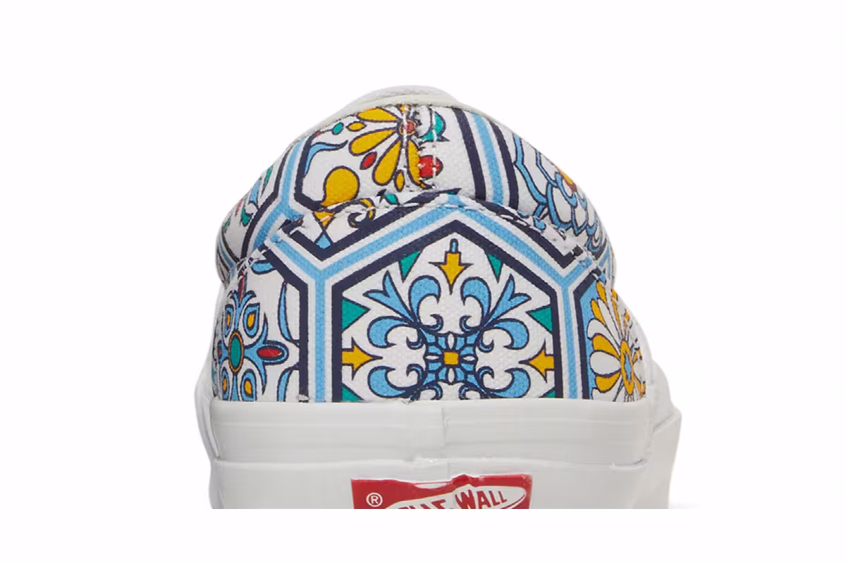KITH x Vans Classic Slip-On Blue Moroccan Pattern, view 8