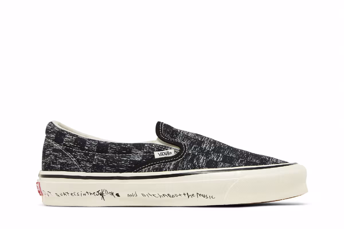 Raised By Wolves x Vans OG Classic Slip-On LX TV Static, view 2