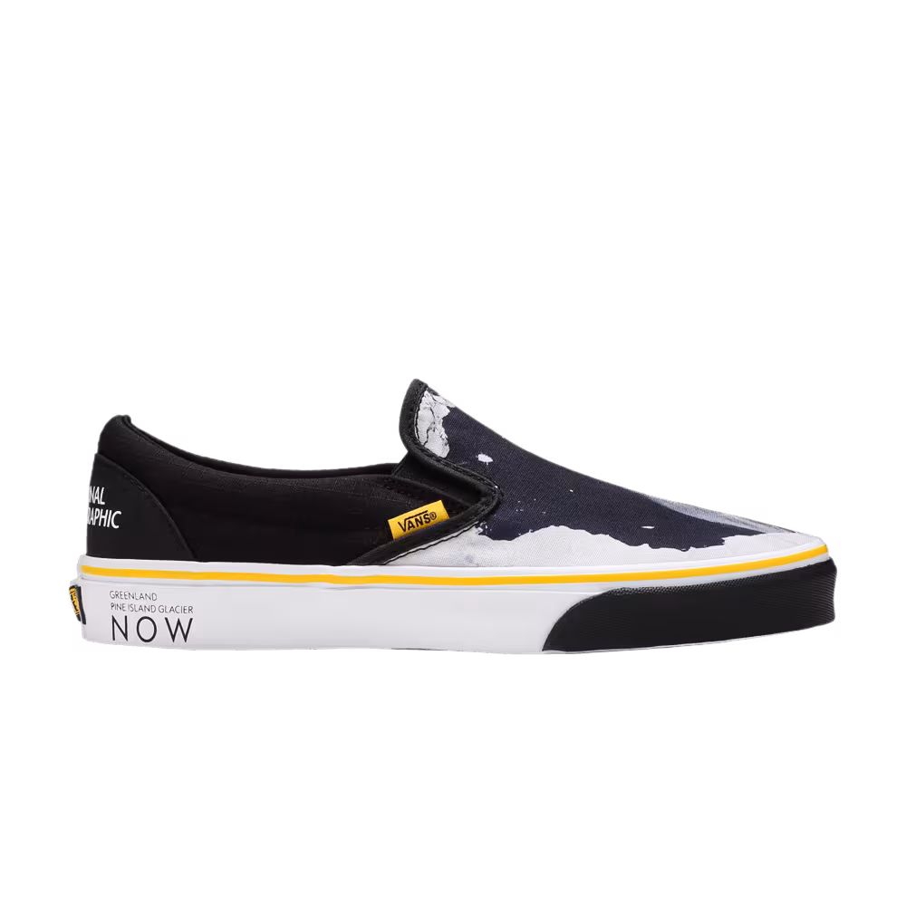 National Geographic x Vans Classic Slip-On Then Now Glacier