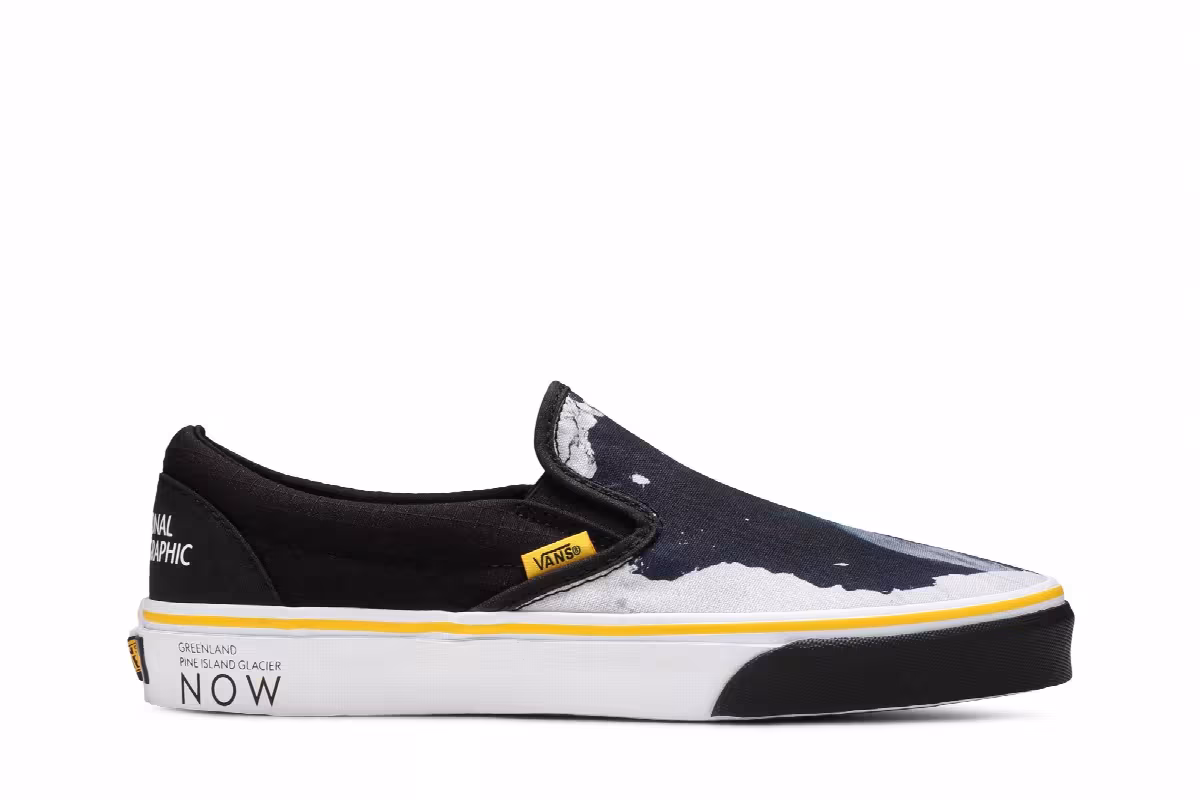 National Geographic x Vans Classic Slip-On Then Now Glacier, view 2