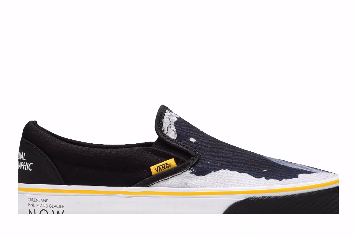 National Geographic x Vans Classic Slip-On Then Now Glacier, view 3