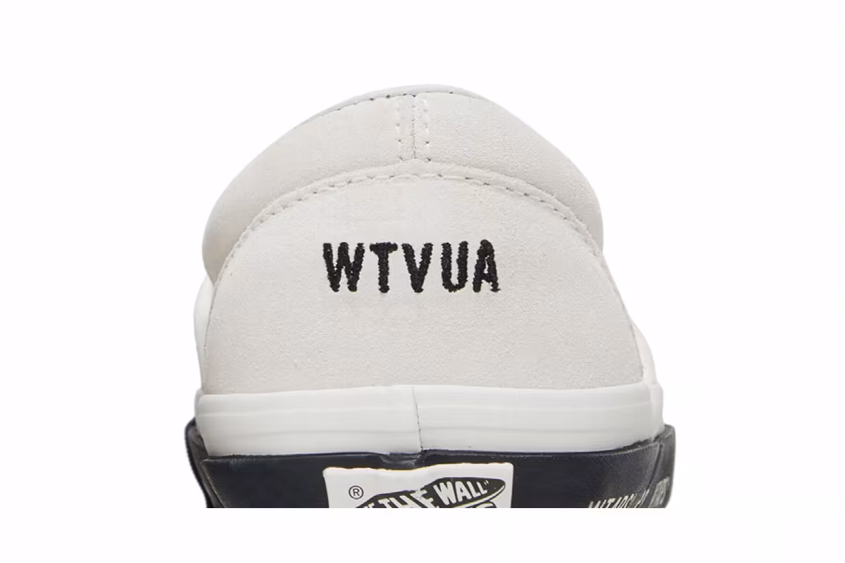 Vans WTAPS x Classic Slip-On LX White Black, view 8