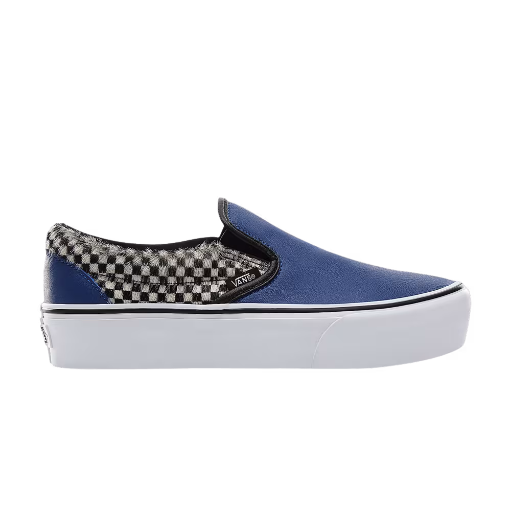 Vans Classic Slip-On Platform Python Checkerboard