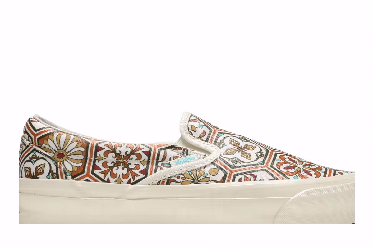 KITH x Vans Classic Slip-On Brown Moroccan Pattern, view 3
