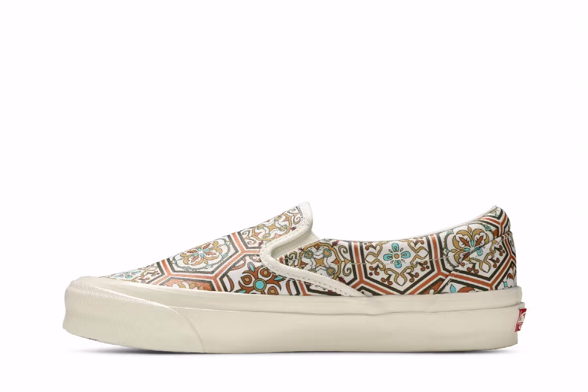 KITH x Vans Classic Slip-On Brown Moroccan Pattern, view 4
