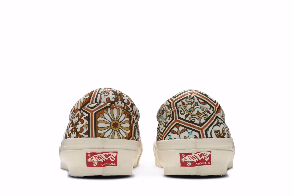 KITH x Vans Classic Slip-On Brown Moroccan Pattern, view 7