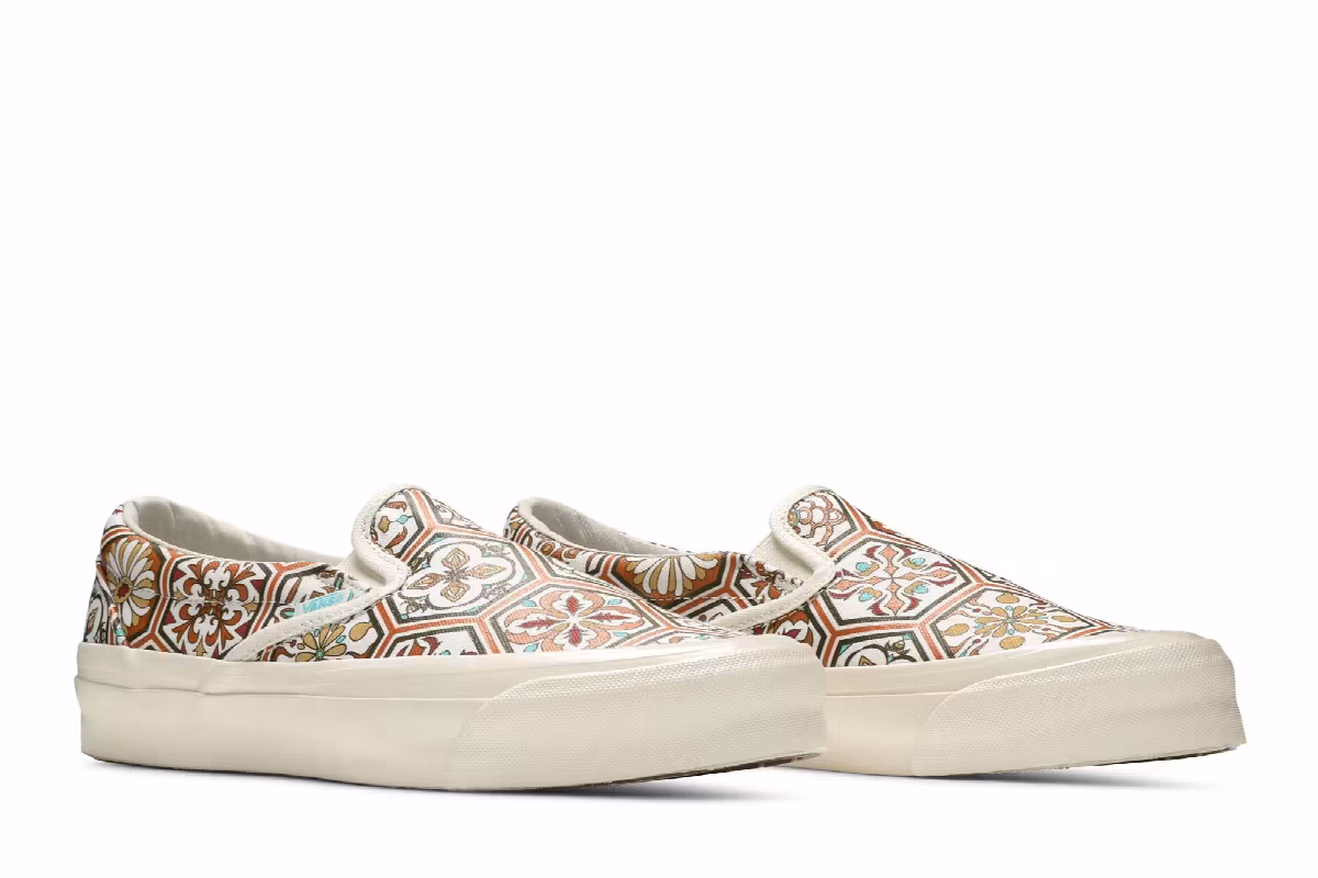 KITH x Vans Classic Slip-On Brown Moroccan Pattern, view 9