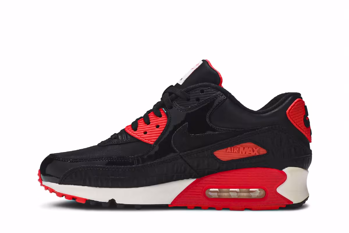 Nike Air Max 90 Infrared Croc, view 4