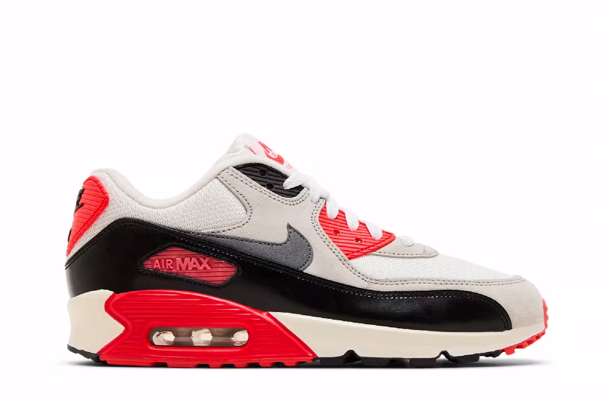 Nike Air Max 90 Premium Mesh GS Infrared, view 2