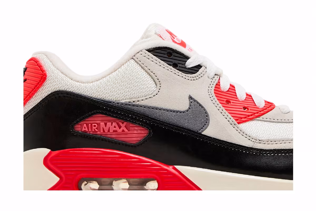 Nike Air Max 90 Premium Mesh GS Infrared, view 3