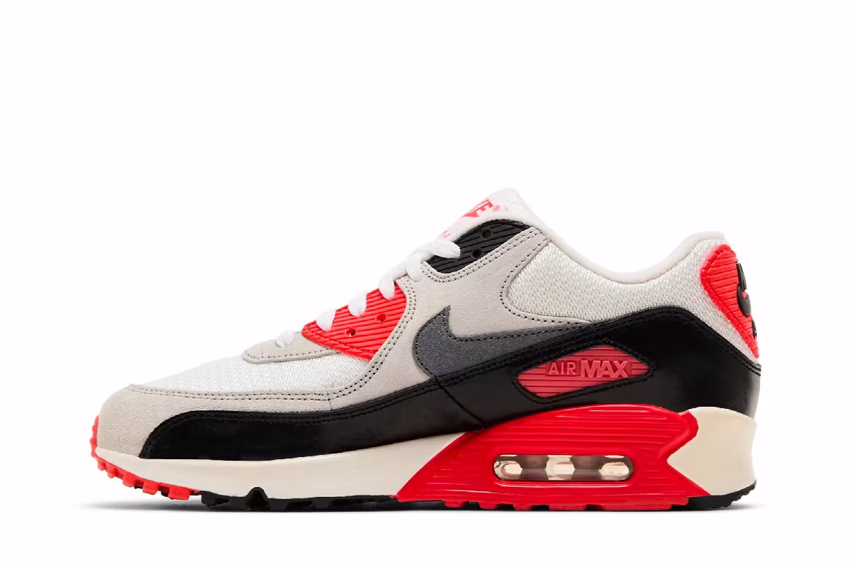 Nike Air Max 90 Premium Mesh GS Infrared, view 4
