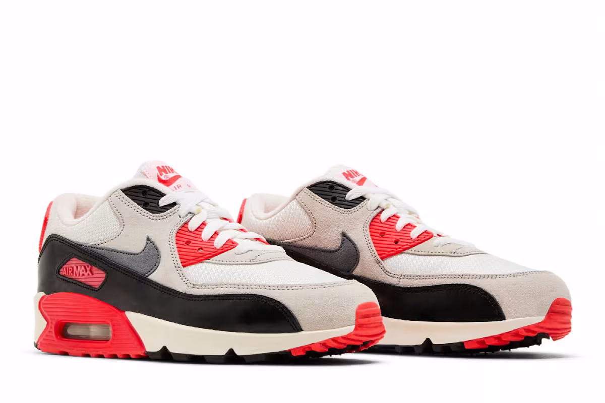 Nike Air Max 90 Premium Mesh GS Infrared, view 9