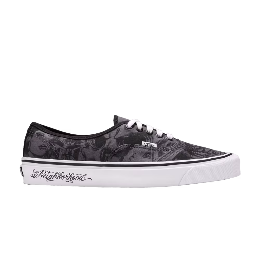 NEIGHBORHOOD x Mister Cartoon x Vans Authentic 44 DX Tattoo Print