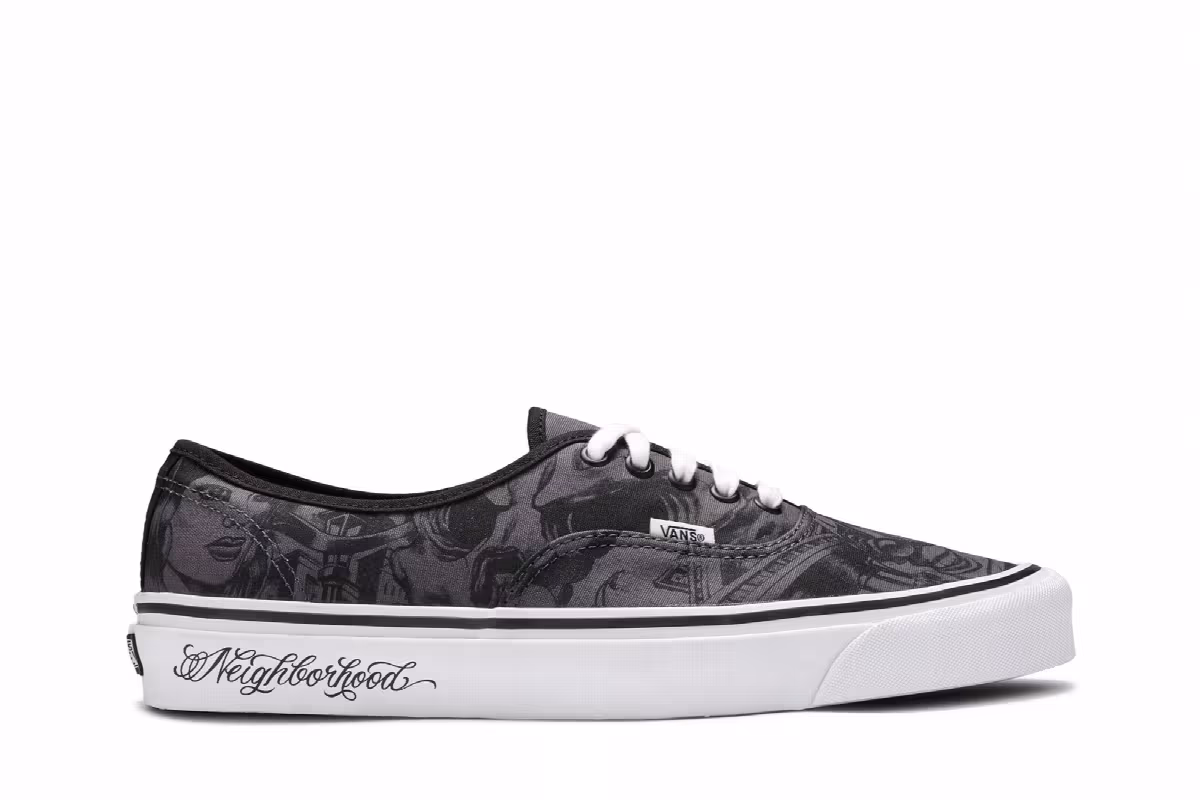 NEIGHBORHOOD x Mister Cartoon x Vans Authentic 44 DX Tattoo Print, view 2