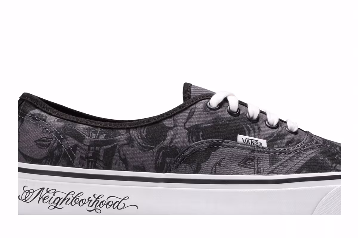 NEIGHBORHOOD x Mister Cartoon x Vans Authentic 44 DX Tattoo Print, view 3