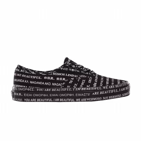 Vans Authentic 'We Are Beautiful - Black'