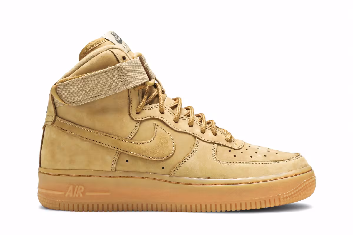 Nike Air Force 1 High LV8 GS Flax, view 2