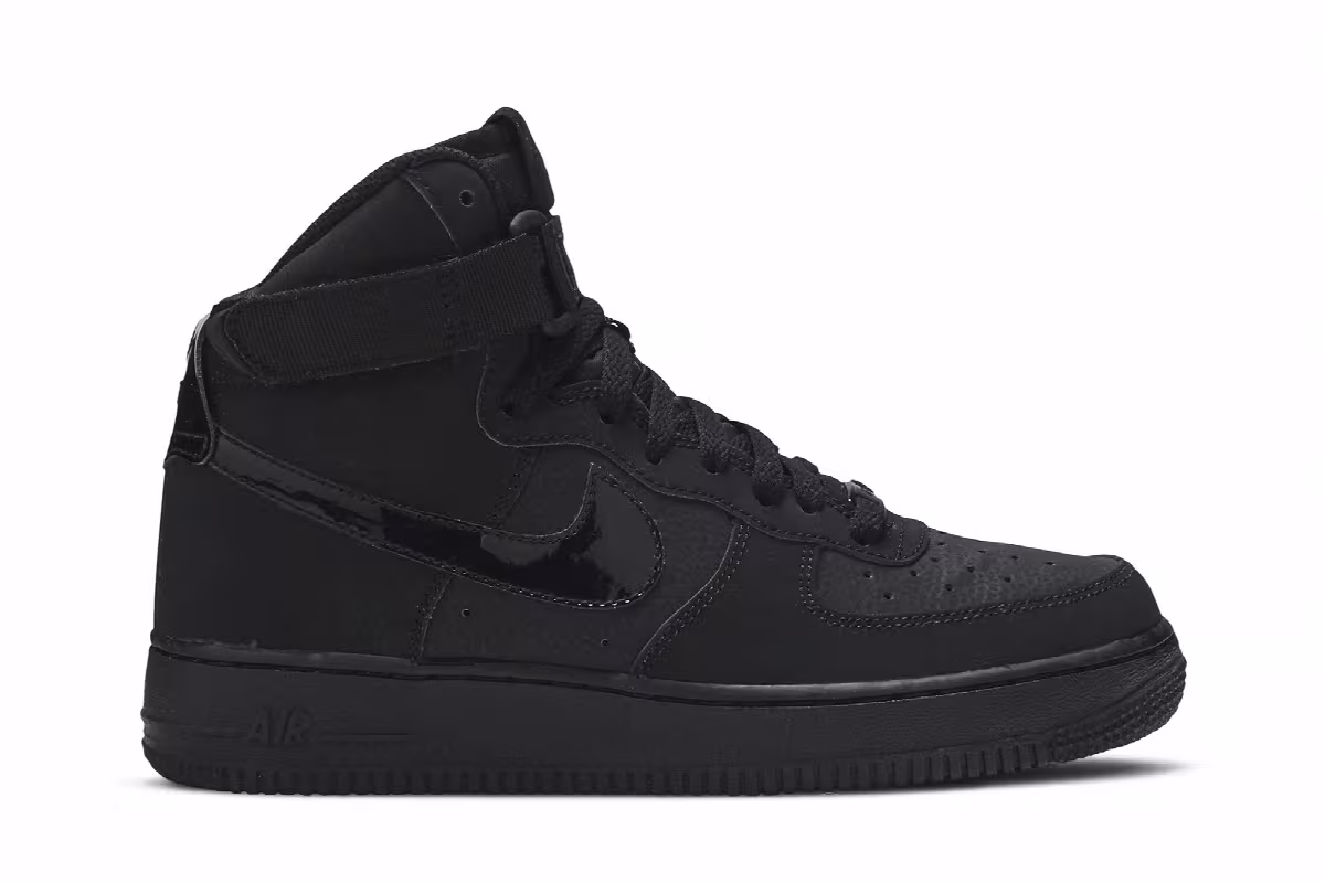 Nike Air Force 1 High GS Black, view 2