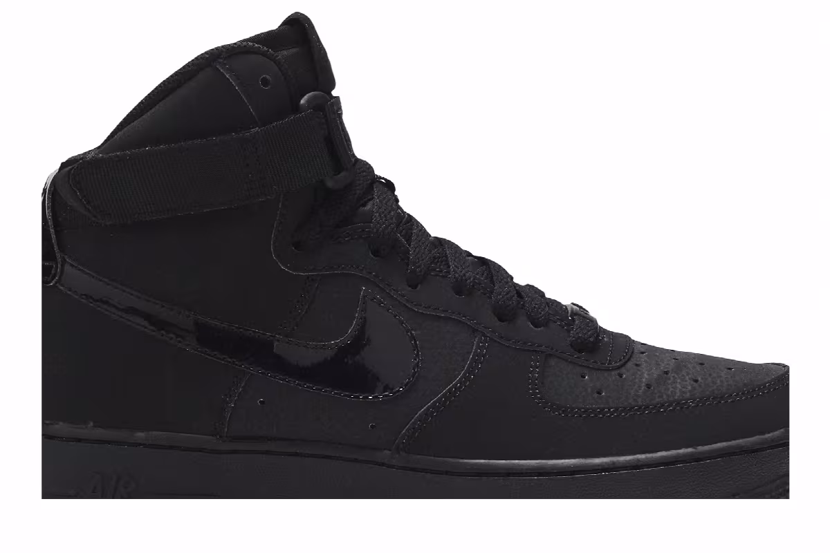 Nike Air Force 1 High GS Black, view 3