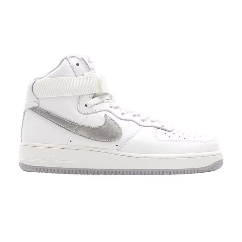 Nike Air Force 1 High QS White Silver
