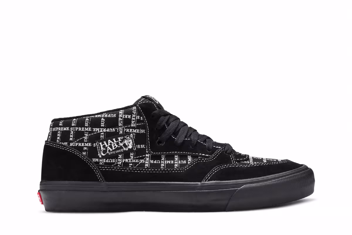 Supreme x Vans Half Cab Pro Logo Pattern - Black, view 2