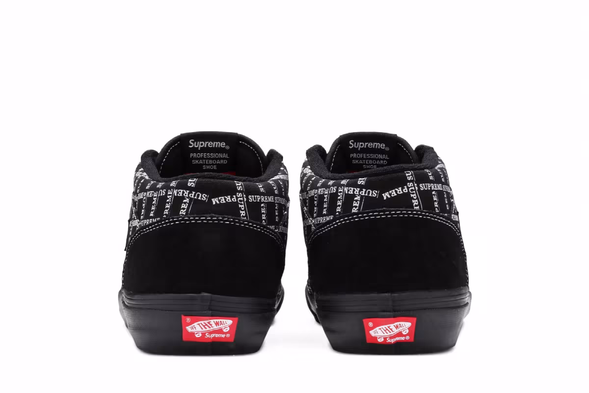Supreme x Vans Half Cab Pro Logo Pattern - Black, view 7