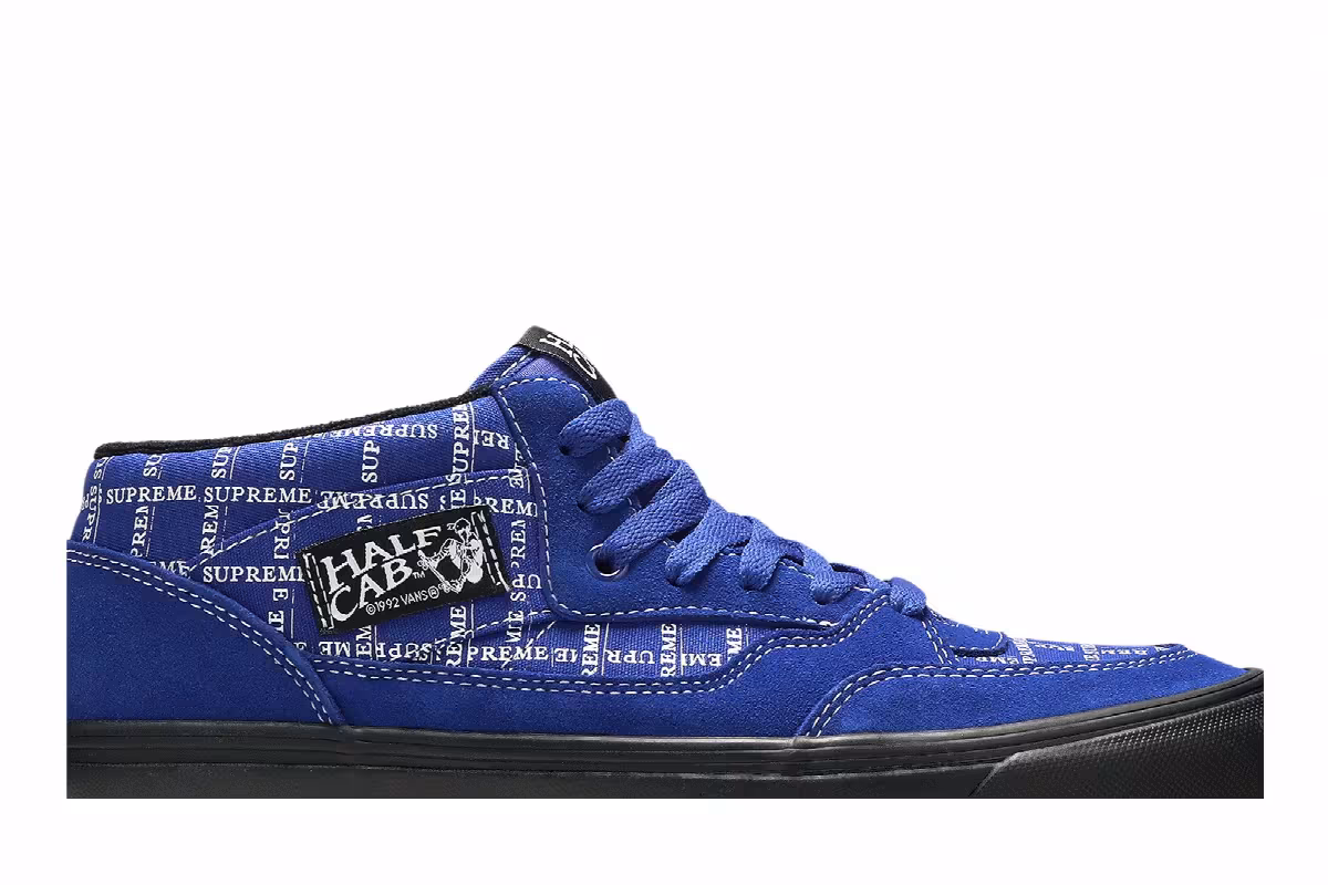 Supreme x Vans Half Cab Pro Logo Pattern - Blue, view 3