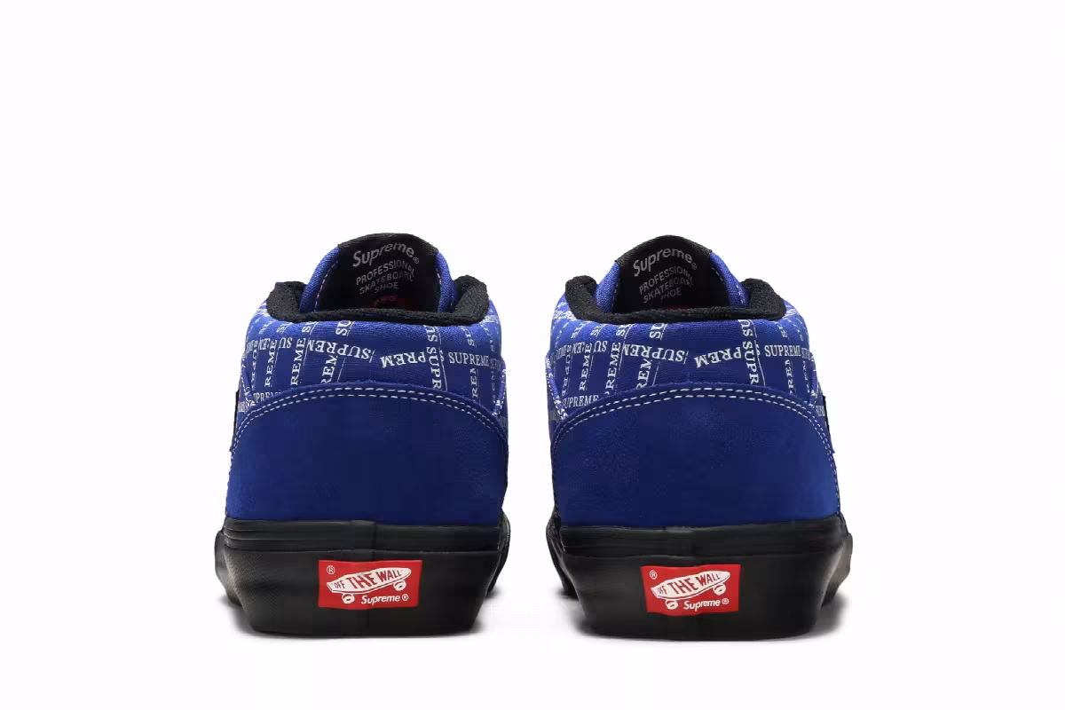 Supreme x Vans Half Cab Pro Logo Pattern - Blue, view 7